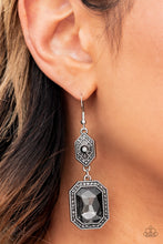 Load image into Gallery viewer, Starry-Eyed Sparkle Silver Earrings - Paparazzi Accessories