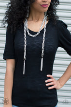 Load image into Gallery viewer, SCARFed For Attention Silver Necklace Paparazzi