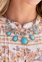 Load image into Gallery viewer, Riverside Relic Blue Necklace - Paparazzi Accessories