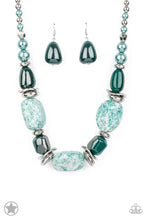 Load image into Gallery viewer, In Good Glazes Blue Necklace - Paparazzi Accessories