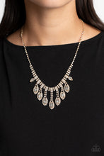 Load image into Gallery viewer, REIGNING Romance Gold Necklace - Paparazzi Accessories