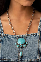 Load image into Gallery viewer, Geographically Gorgeous Blue Necklace - Paparazzi Accessories