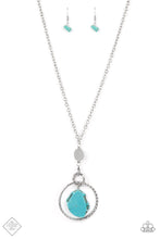 Load image into Gallery viewer, Keep the PIECE Blue Necklace - Paparazzi Accessories