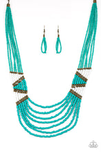 Load image into Gallery viewer, Kickin’ It Outback Blue Necklace - Paparazzi Accessories