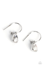 Load image into Gallery viewer, Teardrop Tassel White Earrings - Paparazzi Accessories
