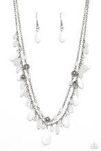 Load image into Gallery viewer, Flirty Flood White Necklace - Paparazzi Accessories
