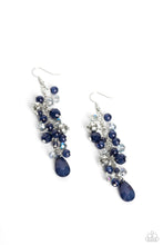 Load image into Gallery viewer, Cheeky Cascade Blue Earrings - Paparazzi Accessories
