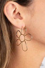 Load image into Gallery viewer, Rustic Rarity Gold Post Earrings - Paparazzi Accessories
