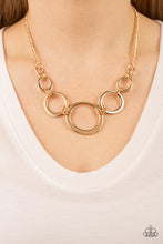 Load image into Gallery viewer, Short Circuit Gold Necklace - Paparazzi Accessories
