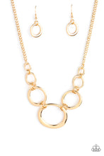 Load image into Gallery viewer, Short Circuit Gold Necklace - Paparazzi Accessories
