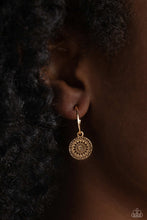 Load image into Gallery viewer, Mandala Maiden Gold Earrings - Paparazzi Accessories
