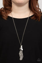 Load image into Gallery viewer, Off the FLOCK White Necklace - Paparazzi Accessories
