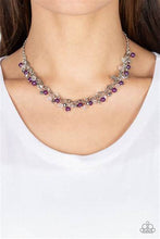 Load image into Gallery viewer, Soft- Hearted Shimmer Purple Necklace - Paparazzi Accessories
