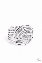 Load image into Gallery viewer, Interlocked Insignia Silver Ring - Paparazzi Accessories
