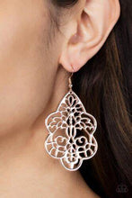 Load image into Gallery viewer, Festive Foliage Rose Gold Earrings - Paparazzi Accessories
