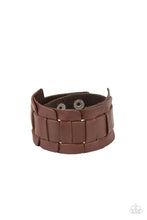 Load image into Gallery viewer, Plainly Plaited Brown Urban Bracelet - Paparazzi Accessories
