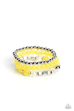 Load image into Gallery viewer, CUBE Your Enthusiasm Yellow Bracelet - Paparazzi Accessories
