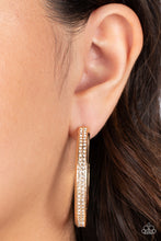 Load image into Gallery viewer, Flash Freeze Gold Earrings - Paparazzi Accessories
