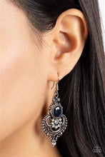 Load image into Gallery viewer, Castle Chateau Blue Earrings - Paparazzi Accessories
