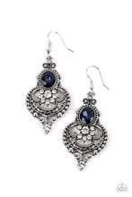 Load image into Gallery viewer, Castle Chateau Blue Earrings - Paparazzi Accessories
