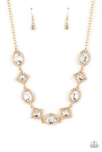 Load image into Gallery viewer, Diamond of the Season Gold Necklace - Paparazzi Accessories
