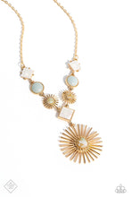 Load image into Gallery viewer, Sunburst Style Gold Necklace - Paparazzi Accessories
