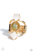 Load image into Gallery viewer, Sunbeam Showcase Gold Ring - Paparazzi Accessories
