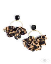 Load image into Gallery viewer, Charming Cheetah Gold Post Earrings - Paparazzi Accessories
