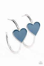 Load image into Gallery viewer, Kiss Up Blue Earrings - Paparazzi Accessories
