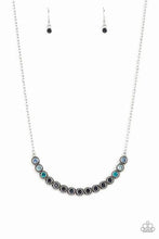 Load image into Gallery viewer, Throwing SHADES Blue Necklace - Paparazzi Accessories

