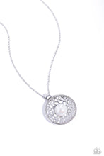 Load image into Gallery viewer, Wall Street Web White Necklace - Paparazzi Accessories
