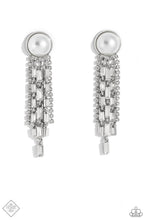 Load image into Gallery viewer, Genuinely Gatsby White Earrings - Paparazzi Accessories
