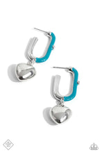 Load image into Gallery viewer, Cherishing Color Blue Earrings - Paparazzi Accessories
