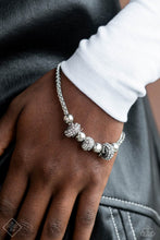 Load image into Gallery viewer, Draped Dedication White Bracelet - Paparazzi Accessories
