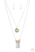Load image into Gallery viewer, Sunburst Rustica Yellow Necklace - Paparazzi Accessories
