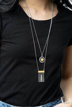 Load image into Gallery viewer, Sunburst Rustica Yellow Necklace - Paparazzi Accessories

