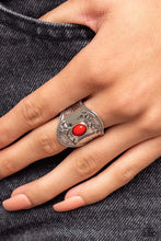 Load image into Gallery viewer, Panoramic Pyramids Red Ring - Paparazzi Accessories
