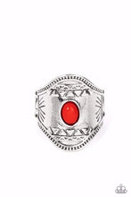 Load image into Gallery viewer, Panoramic Pyramids Red Ring - Paparazzi Accessories
