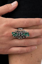 Load image into Gallery viewer, Smoky Smolder Green Ring - Paparazzi Accessories
