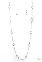 Load image into Gallery viewer, Glassy Glamorous White Necklace - Paparazzi Accessories

