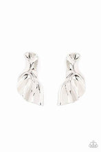 Load image into Gallery viewer, METAL-Physical Mood Silver Post Earrings - Paparazzi Accessories

