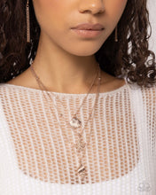 Load image into Gallery viewer, Seashell Sonata Rose Gold Necklace - Paparazzi Accessories
