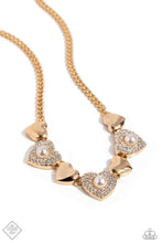 Load image into Gallery viewer, Ardent Antique Gold Necklace - Paparazzi Accessories
