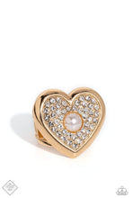 Load image into Gallery viewer, Heartfelt Heritage Gold Ring - Paparazzi Accessories

