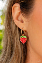 Load image into Gallery viewer, Fashionable Fruit Gold Earrings - Paparazzi Accessories
