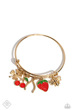 Load image into Gallery viewer, Fruit Freestyle Gold Bracelet - Paparazzi Accessories
