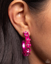 Load image into Gallery viewer, Fashionable Flower Crown Pink Earrings - Paparazzi Accessories

