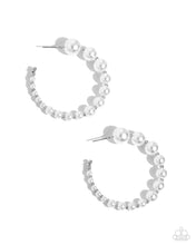 Load image into Gallery viewer, Candidate Class White Earrings - Paparazzi Accessories
