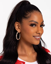 Load image into Gallery viewer, Presidential Pizzazz Gold Hoop Earrings - Paparazzi Accessories
