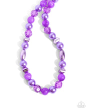Load image into Gallery viewer, Plentiful Pearls Purple Necklace - Paparazzi Accessories
